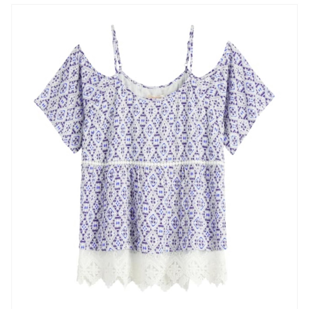 Skies Are Blue Off Shoulder Top